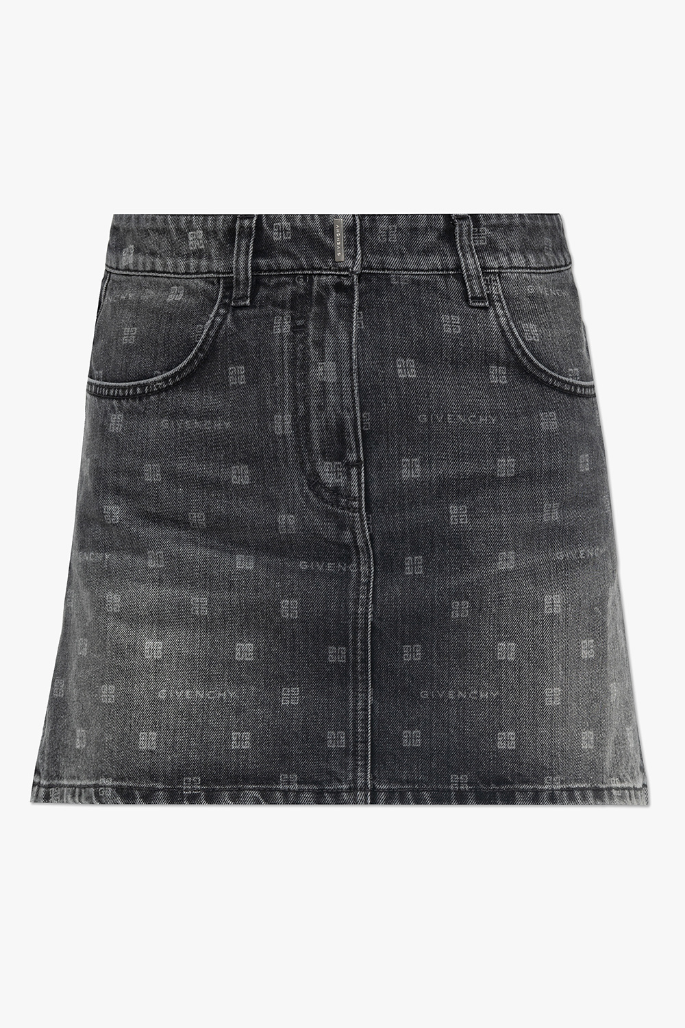 SchaferandweinerShops SX - Black Denim skirt kapturem